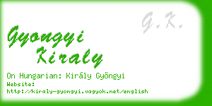 gyongyi kiraly business card